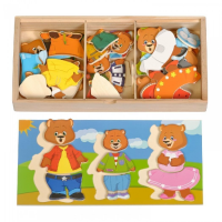 Деревянный пазл "Три медведя" - «globural.ru» - Рузаевка