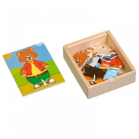 Деревянный пазл "Медвежонок Миша" - «globural.ru» - Рузаевка