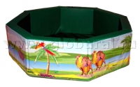 Сухой бассейн восьмигранный с шелкографией - «globural.ru» - Рузаевка