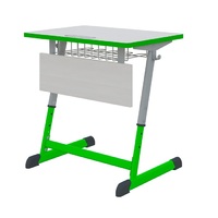 Парта Nomad одноместная с полиуретановой кромкой регулируемая по высоте  - «globural.ru» - Рузаевка