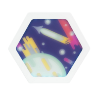 Декоративная тактильная панель с подсветкой - «Космос» - «globural.ru» - Рузаевка