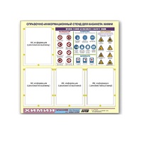 Стенд "Правила техники безопасности в кабинете химии" (80х75, 4 кармана) - «globural.ru» - Рузаевка