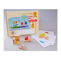 Игровой набор Фребеля "Конструктор деревянный без соединений-1" (Серия "Эксперимент") - «globural.ru» - Рузаевка