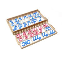 Большой подвижный деревянный алфавит - прописные наклонные буквы - «globural.ru» - Рузаевка