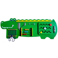 Бизиборд "Зелёный крокодильчик" - «globural.ru» - Рузаевка