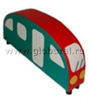 Напольная мягкая игрушка «Автобус»  каталка - «globural.ru» - Рузаевка