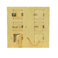 Настенный модyль с 6-ю замочками и задвижками 70 *10 *70 см - «globural.ru» - Рузаевка