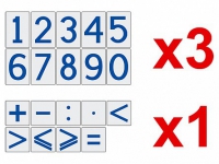 Комплект магнитов (демонстрационных) для школьной доски "Цифры и знаки" - «globural.ru» - Рузаевка