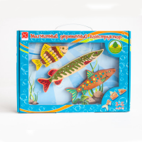 Магнитный деревянный конструктор "Рыбки" - «globural.ru» - Рузаевка