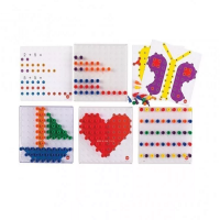 Мозаика Peg Board. Набор с прозрачными досками и картинками - «globural.ru» - Рузаевка