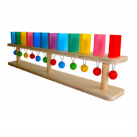 Тактильно-развивающая панель "Разноцветное домино" (настенный модуль, 12 домино) - «globural.ru» - Рузаевка