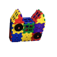 Набор для конструирования «Строительные интерактивные блоки стандарт» Комплект №2 "Домик с колесом"   - «globural.ru» - Рузаевка