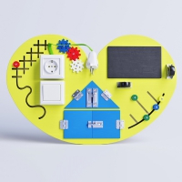 Бизиборд "Большое жёлтое сердце" - «globural.ru» - Рузаевка