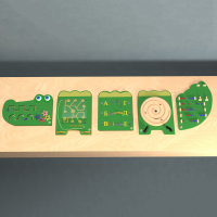 Бизиборд "Крокодил Гена" - «globural.ru» - Рузаевка