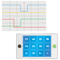Тематическое поле-маршрутизатор «Цветные линии» / «Телефон» для мини-робота Bee-Bot - «globural.ru» - Рузаевка