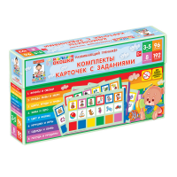 Развивающий тренажёр "Разноцветные окошки" 3-5 лет. Дополнительный набор карточек к базовому комплекту - «globural.ru» - Рузаевка
