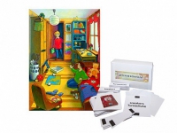 Магнитно-маркерный плакат "Детская комната" с набором магнитных карточек + методические рекомендации (иностранный язык) - «globural.ru» - Рузаевка