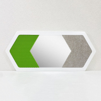 Декоративная тактильная панель 3в1 - «Ворс, Зеркало, Резина» - «globural.ru» - Рузаевка