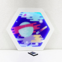 Декоративная тактильная панель с подсветкой - «Сатурн» - «globural.ru» - Рузаевка