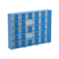 Шкаф-стеллаж без дверок (серый/синий) - «globural.ru» - Рузаевка