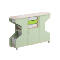 Стеллаж Робик 002 (бук/фисташковый) - «globural.ru» - Рузаевка