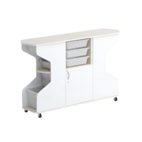 Стеллаж Робик 002 (дуб молочный/белый) - «globural.ru» - Рузаевка