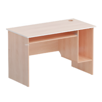 Стол преподавателя компьютерный 900х600х760 (бук/белый) - «globural.ru» - Рузаевка