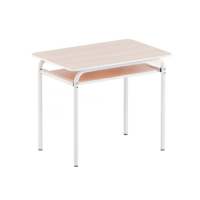 Стол компьютерный на металлокаркассе (бук/белый) - «globural.ru» - Рузаевка