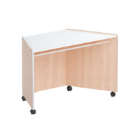 Стол-трапеция корпусной (бук/белый) - «globural.ru» - Рузаевка