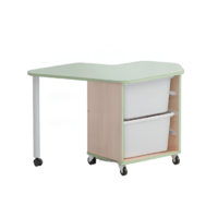 Стол детский левый Робик 002 (бук/фисташковый) - «globural.ru» - Рузаевка