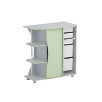 Стеллаж левый Робик 001 (серый/фисташковый)  - «globural.ru» - Рузаевка