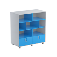 Шкаф-стеллаж (синий/серый) - «globural.ru» - Рузаевка