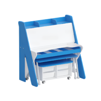 Набор мебели «Конструкторское бюро» (белый/синий) - «globural.ru» - Рузаевка