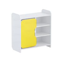 Тумба для игрушек и пособий "Росток 2" (белый/желтый) - «globural.ru» - Рузаевка