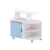 Тумба для пособий (белый/зефир/прибрежный синий)  - «globural.ru» - Рузаевка