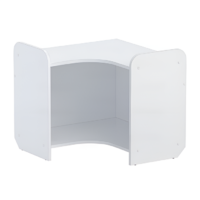 Стеллаж для игрушек и пособий "Росток 4" (белый) - «globural.ru» - Рузаевка