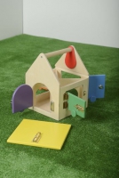 Тактильно-развивающий комплекс "Домик с дверцами и замочками" - «globural.ru» - Рузаевка