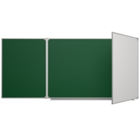 Доска аудиторная трехэлементная магнитная комбинированная эмалированная - «globural.ru» - Рузаевка