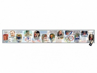 Интерактивный стенд-лента "Выдающиеся спортсмены, деятели физической культуры, спорта и олимпийского движения" адаптивный, с сенсорным пультом управления и планшетом со шрифтом Брайля (физическая культура) - «globural.ru» - Рузаевка