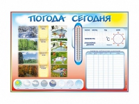 Стенд-уголок маркерный "Погода сегодня" - «globural.ru» - Рузаевка