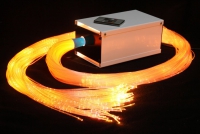 Пучок фибероптических волокон с боковым точечным свечением «Звёздный дождь» 150х2 м в комплекте с источником света - «globural.ru» - Рузаевка