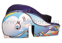 Горка "Кит" для сухого бассейна - «globural.ru» - Рузаевка