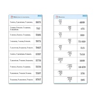 Комплект карточек (10) "Обучающий калейдоскоп. Сложение и вычитание в столбик" - «globural.ru» - Рузаевка