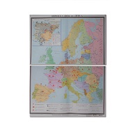 Учебная карта "Европа 1924-1939 гг" 1050*1420 мм (матовое, 2-стороннее лам.) - «globural.ru» - Рузаевка