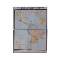 Учебная карта "Образование независимых государств в Латинской Америке" 1030*1420 мм (матовое, 2-стороннее лам.) - «globural.ru» - Рузаевка