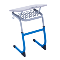 Парта одноместная регулируемая по высоте с углом наклона столешницы - «globural.ru» - Рузаевка