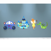 Комплект бизибордов "В сказочном королевстве 4 в 1" - «globural.ru» - Рузаевка