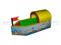 Сухой бассейн "Кораблик" с шелкографией - «globural.ru» - Рузаевка