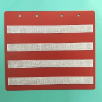 Красный лист-вкладыш в папку ПЕКС БОЛЬШАЯ  для карточек 4*4 см - «globural.ru» - Рузаевка