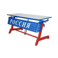 Стол ученический двухместный "Патриот-2п" на газовом лифте (р.гр. № 3-7 и наклоном столешницы ) - «globural.ru» - Рузаевка